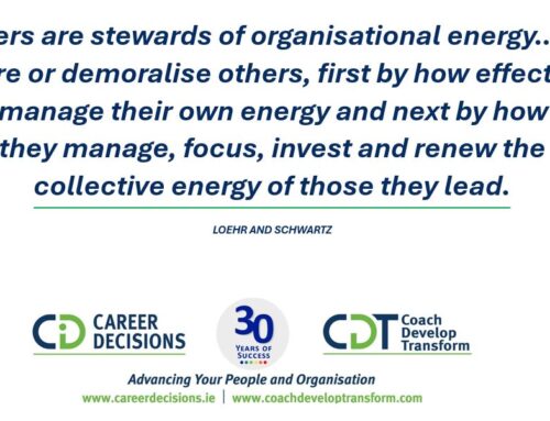 Leaders are Guardians of Organisational Energy